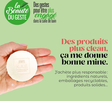 N.A.E. - Savon Solide Douche Corps Rafraîchissant BIO x 6 unités