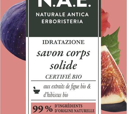 N.A.E. - Savon Solide Douche Corps Hydratant BIO x 6 unités