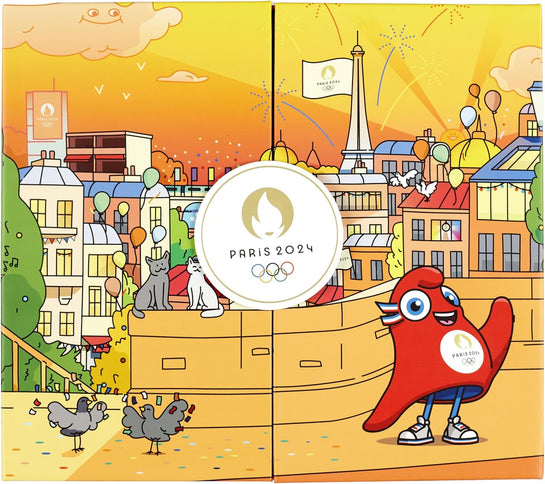 PARIS 2024 - Lot de 9 Bougies Parfumées Mascotte en Coffret