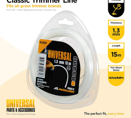Fil de coupe Universal NLO001 - Fil de rechange pour débroussailleuse